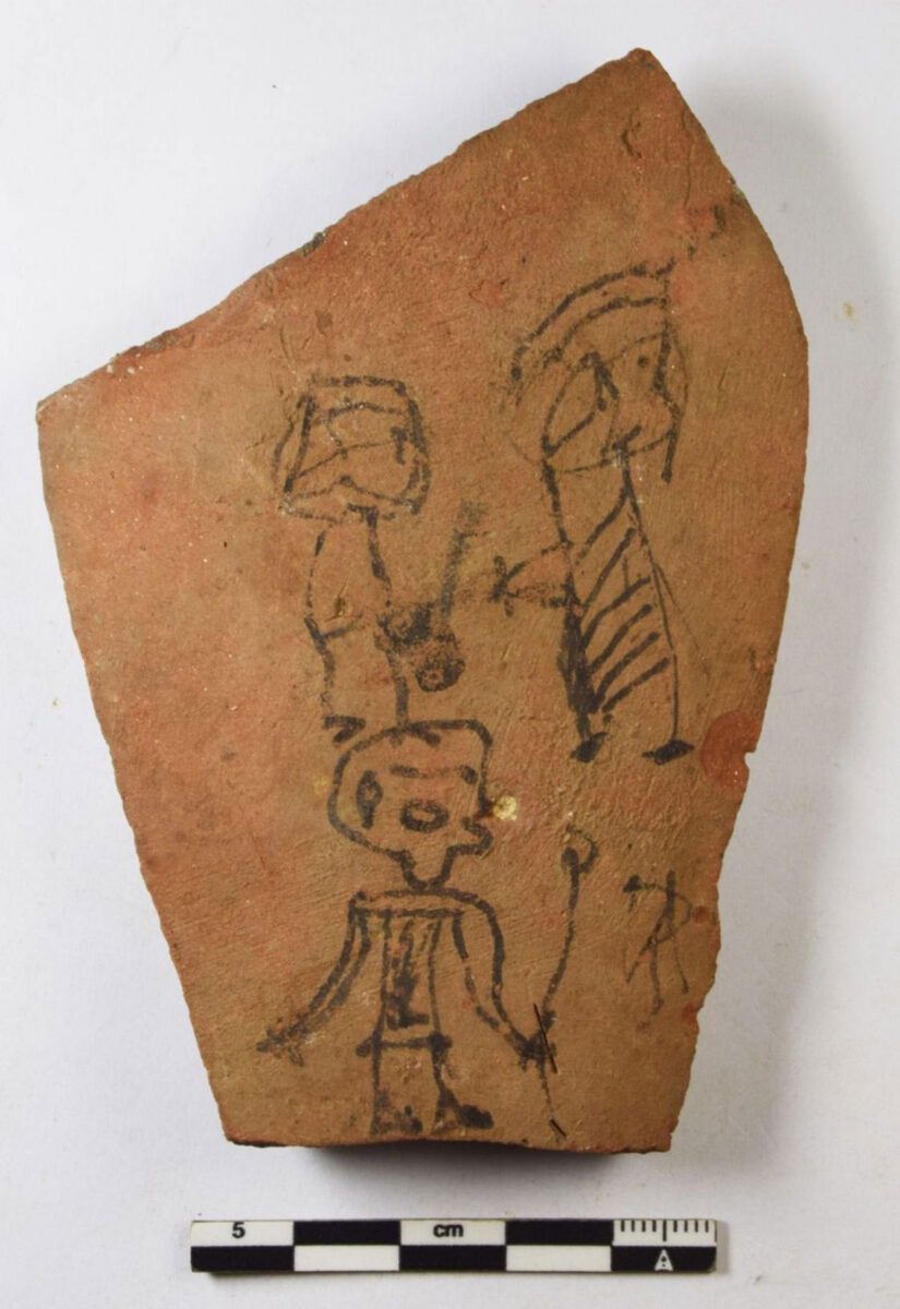 Child’s drawing. Image credit : Athribis-Project Tübingen