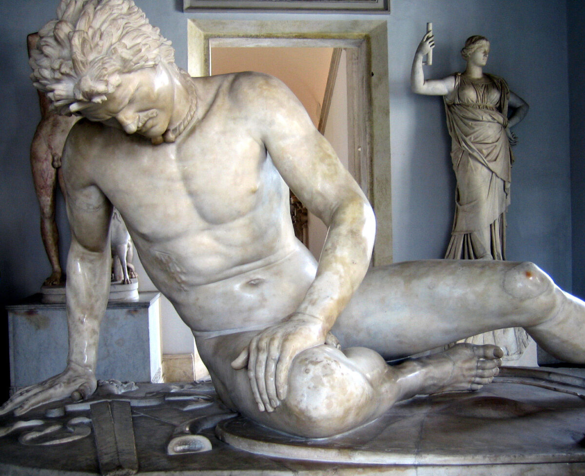 The Dying Gaul. 1st c. BC. Capitoline Museums. Source, Wikipedia.