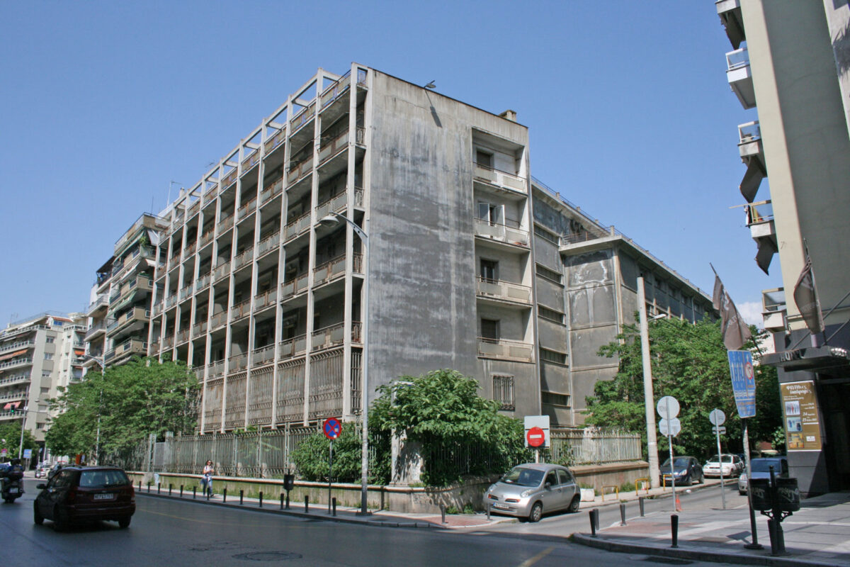 Warehouse of the Italian Eastern Tobacco Company (1959), Vas. Olgas and Fleming Streets Image: AMNA/ S. Gouvousi-Sp. Tavlikos
