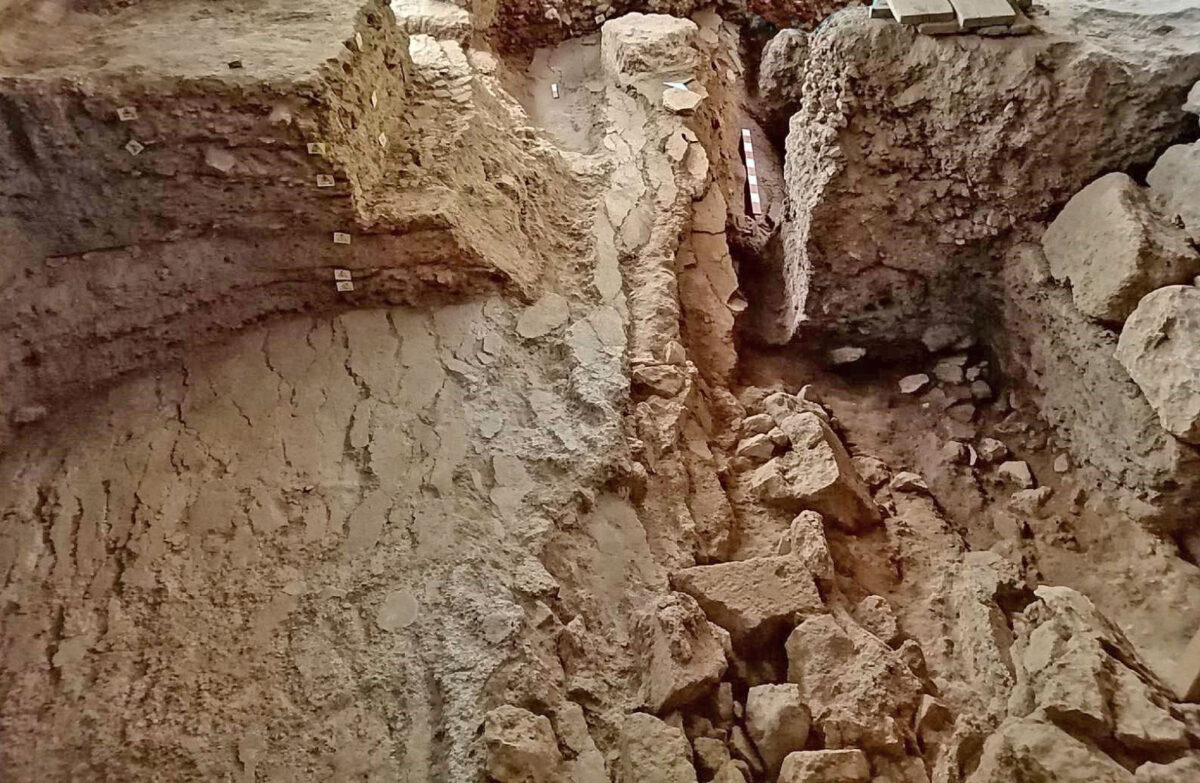 Fig. 5. Excavation on 1 Katre Street. The site of this year's excavation from the west.