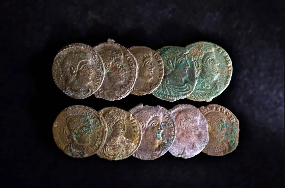 Some of 309 coins. 