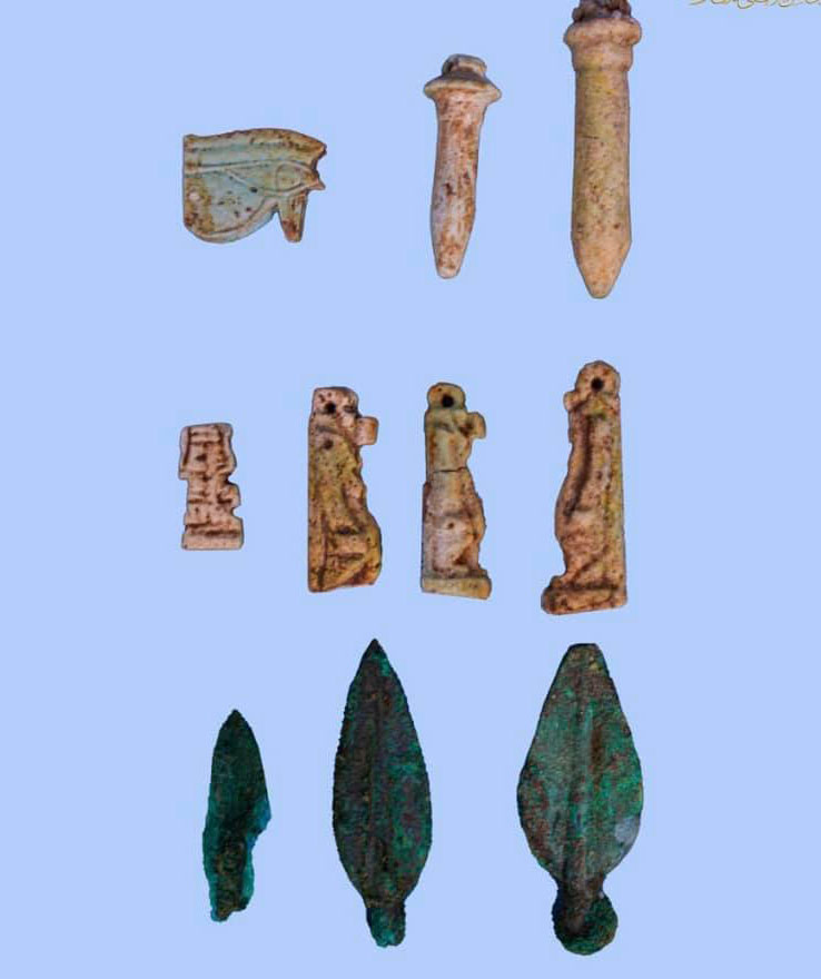 Finds from the Tell El Kedwa (Image credit: Ministry of Tourism and Antiquities)