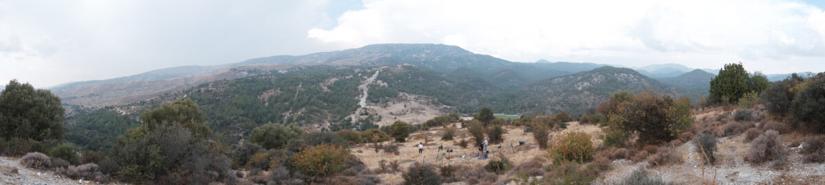 General view of area under investigation at the Roudias terrace.