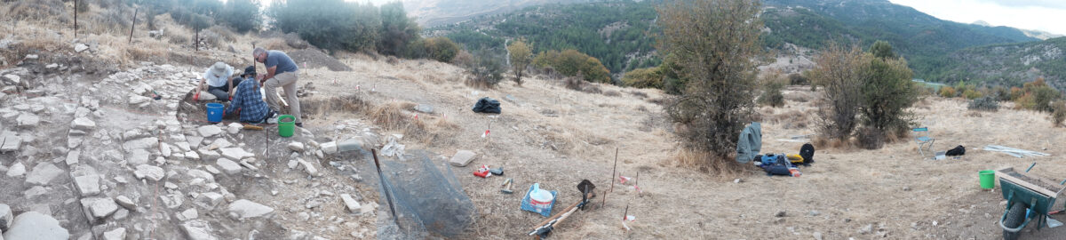 View of the curvilinear building at Upper Roudias.