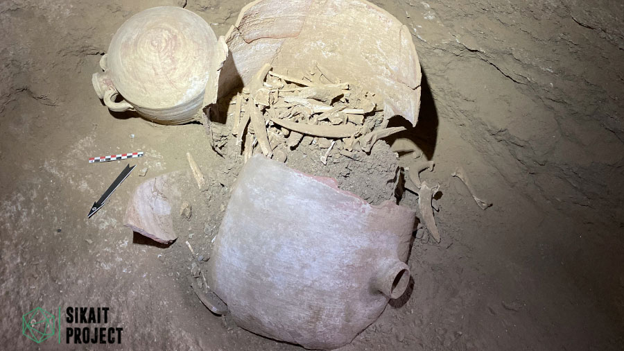 Votive offering found inside the Large Temple. Credits: SIKAIT PROJECT