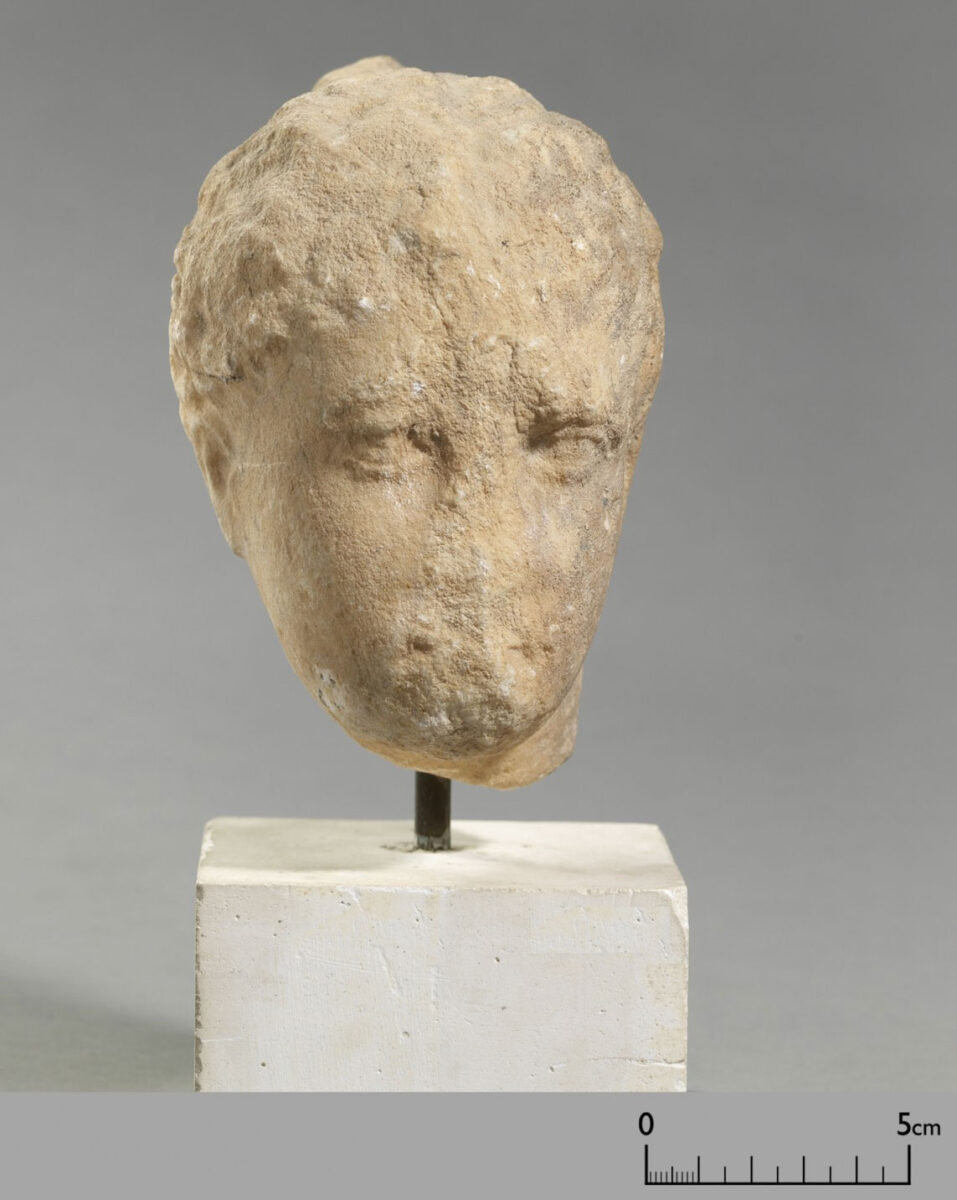 Head of a deity which based on the latest research can be associated with the sanctuary of Lete Mygdonia. Archaeological Museum of Thessaloniki (ΜΘ1038). © MOCAS-ΑΜTH