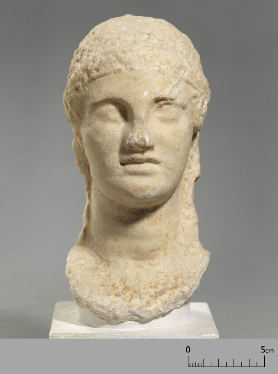 Head of a deity which based on the latest research can be associated with the sanctuary of Lete Mygdonia. Archaeological Museum of Thessaloniki (ΜΘ1043). © MOCAS-ΑΜTH