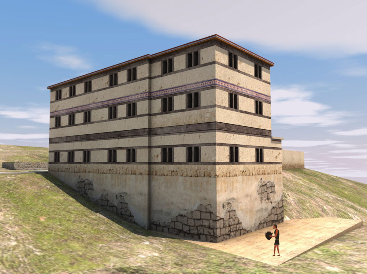 Reconstruction of a cyclopean terrace complex (image: AMNA / M.Cosmopoulos).