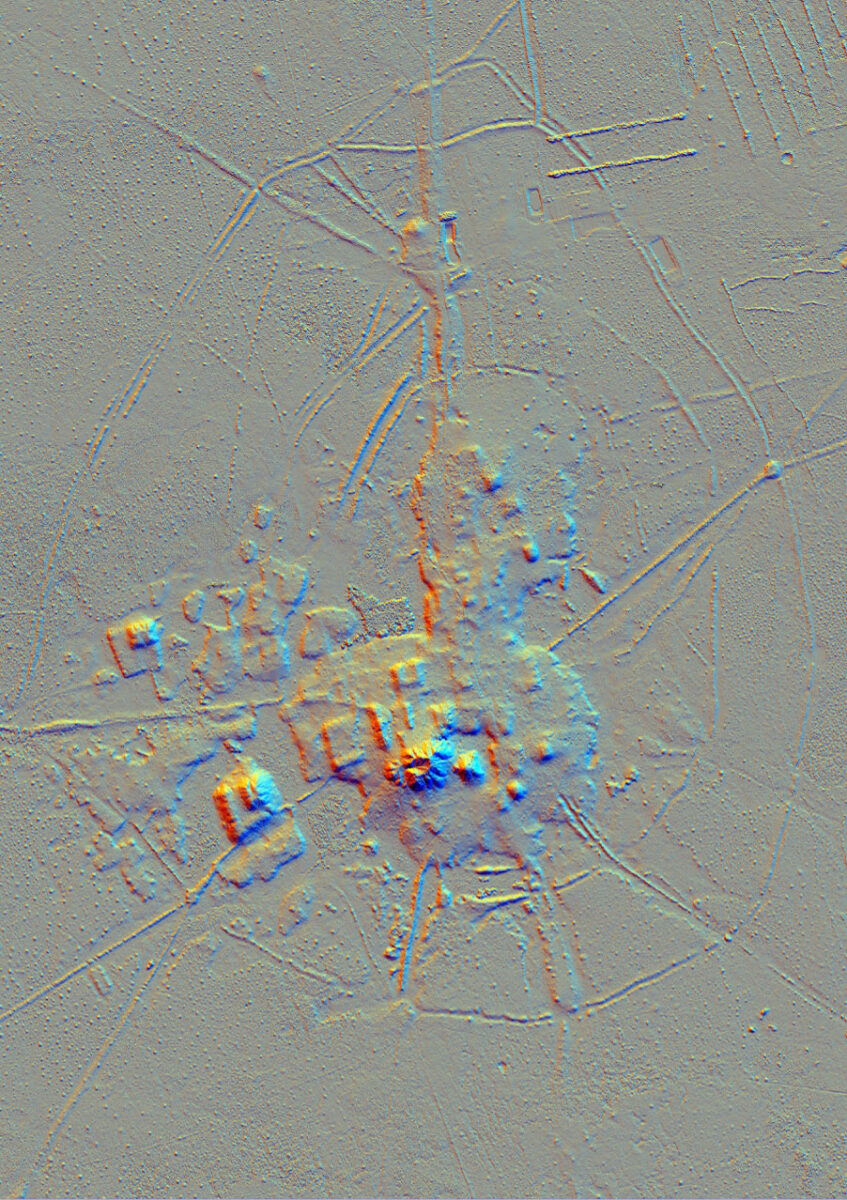 Lidar image of the Cotoca site (generated with “Relief Visualization Toolbox”).