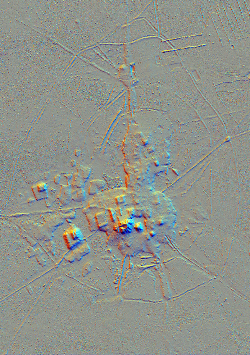Lidar image of the Cotoca site (generated with “Relief Visualization Toolbox”).