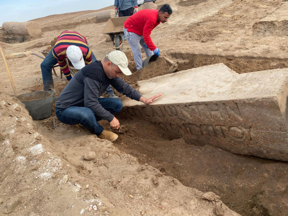 View of the excavations.