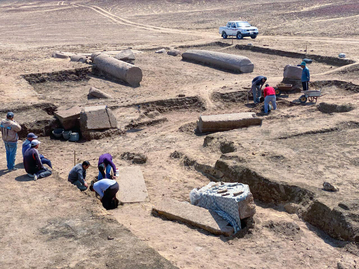 View of the excavations. 