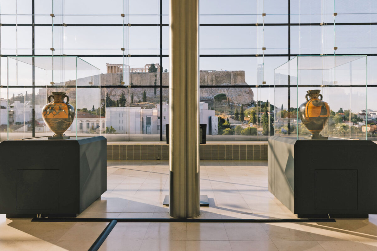 On the day of its birthday, 20 June 2022, the Acropolis Museum started the new exhibition program “Των Αθήνηθεν άθλων. Panathenaic amphorae from Toronto, Canada back to their birthplace” (image source: Acropolis Museum)