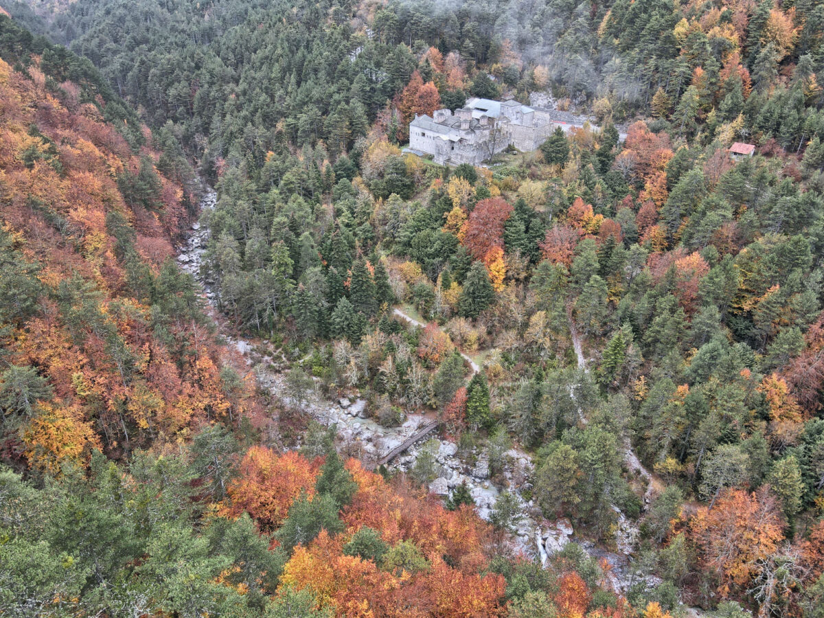 The Old Monastery of Agios Dionysios in Olympus (image: AMNA/Holy Metropolis of Kitros, Katerini and Platamonas)