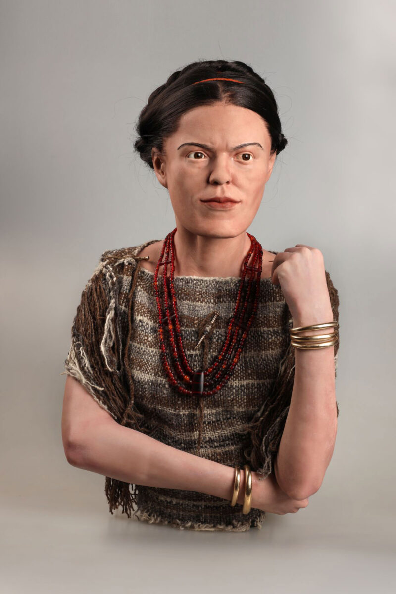 The reconstructed appearance of a woman buried four thousand years ago