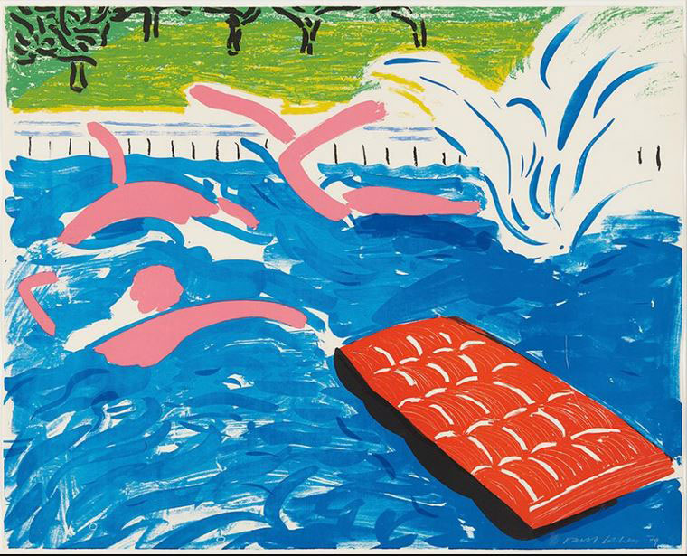 David Hockney, Afternoon Swimming, 1979.