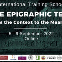 International Training School in “The Epigraphic Text: from Context to Meaning”