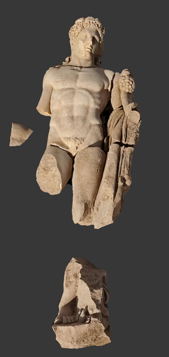 Roman statue depicting Hercules, discovered at Philippi in 2022. Image credit: MOCAS.