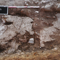 Archaeologists uncover ancient mosaics on the shore of the Sea of Galilee