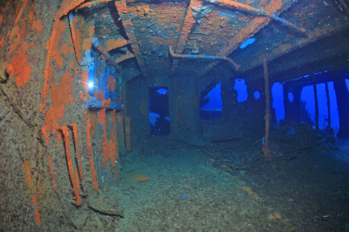 Interior of the ship’s bridge. Source of image: Kostas Thoktaridis archive