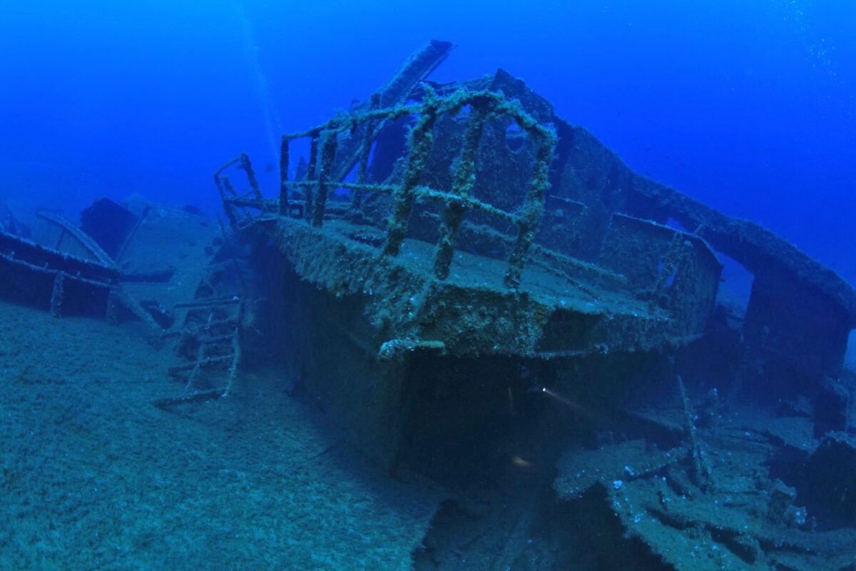 View of the shipwreck. Source of image: Kostas Thoktaridis archive
