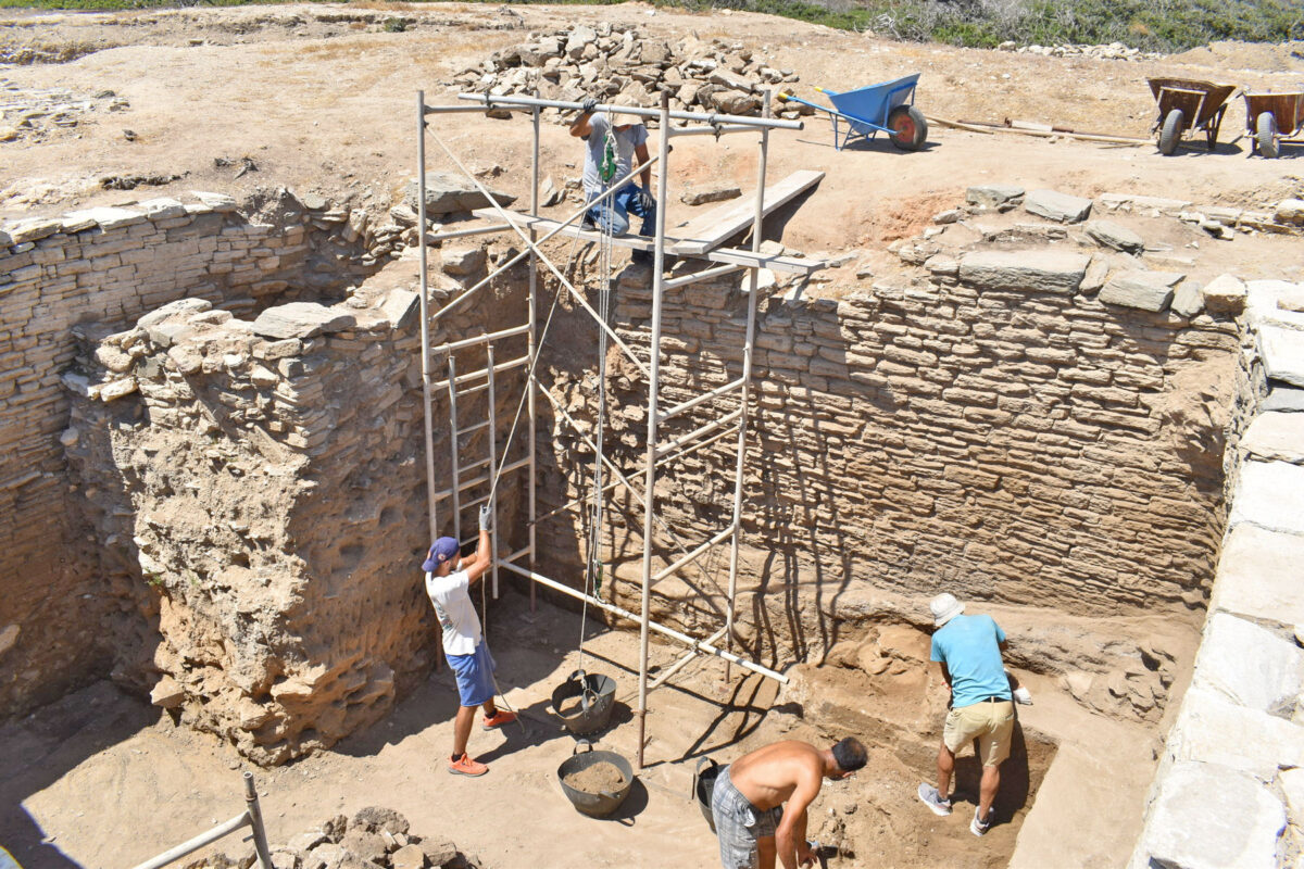 View of the excavation at the Mandra of Despotiko (photo source: MOCAS) 