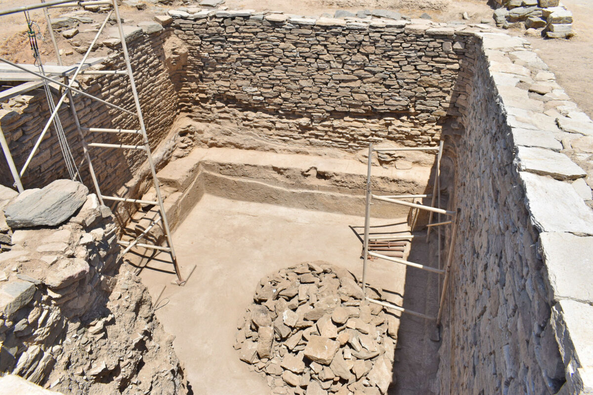 View of the excavation at the Mandra of Despotiko (photo source: MOCAS) 