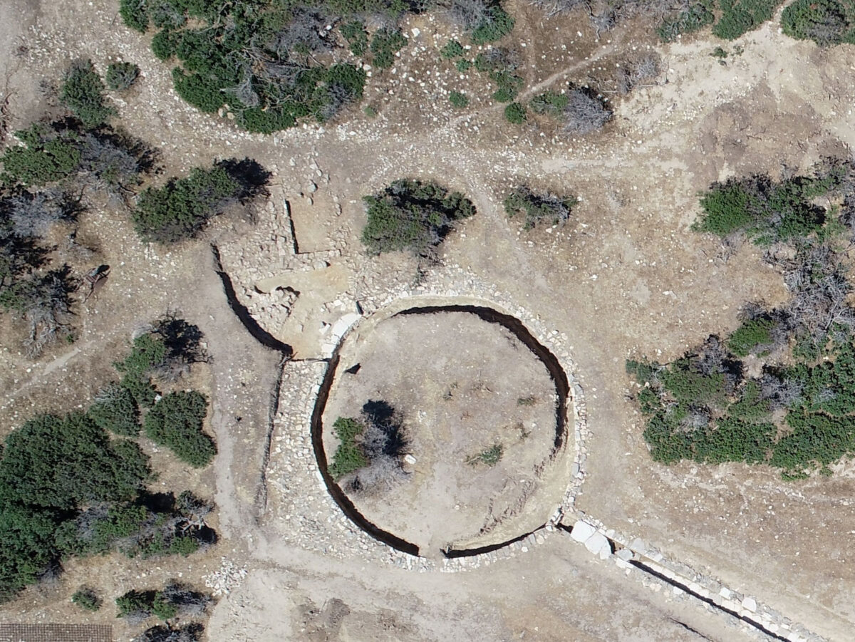 View of the excavation at the Mandra of Despotiko (photo source: MOCAS) 