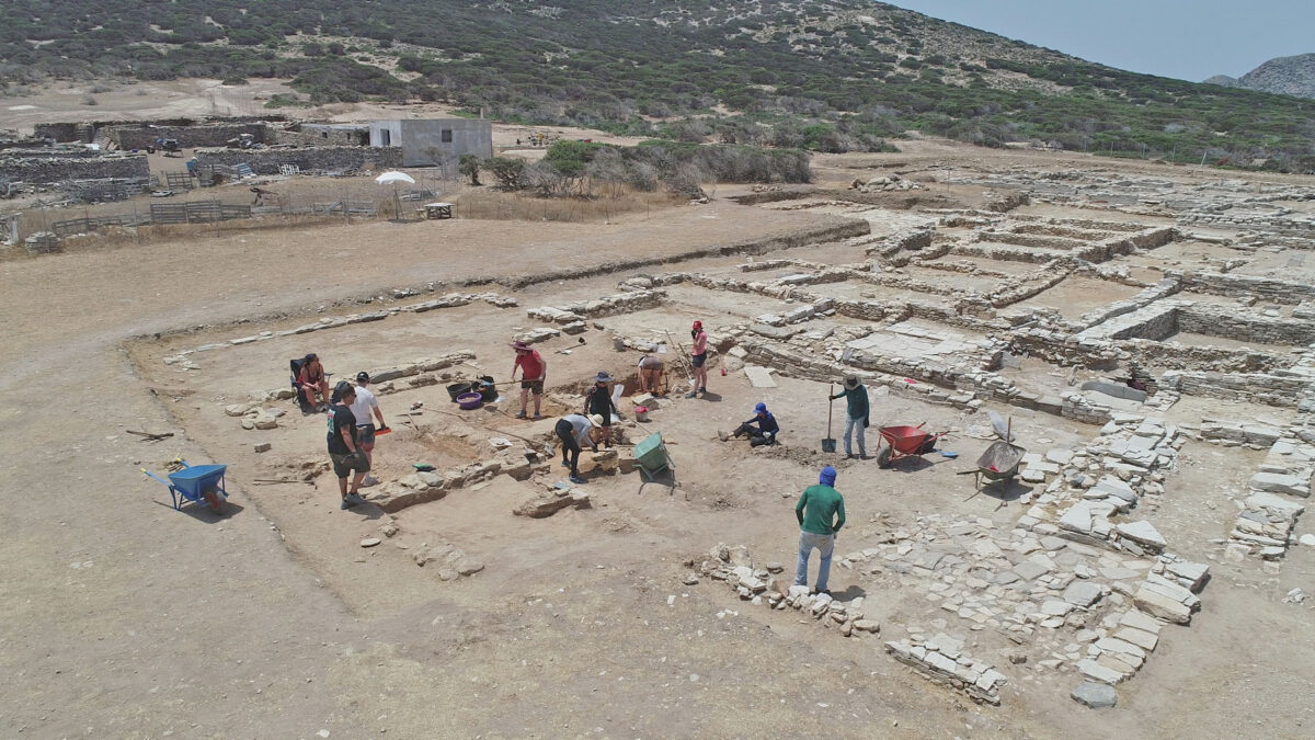 View of the excavation at the Mandra of Despotiko (photo source: MOCAS) 