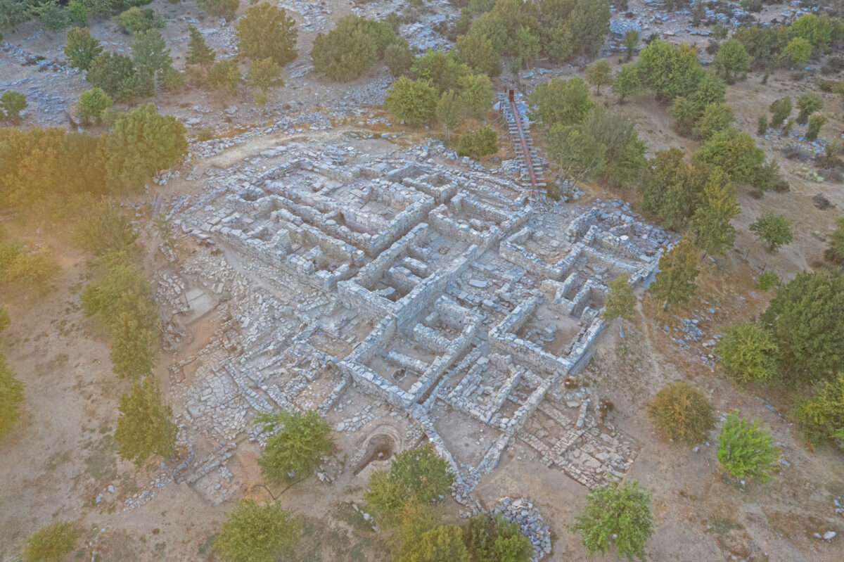 Aerial view of the Zominthos Palace (Image credit: AMNA / Psycha Foundation / Efi Sapouna-Sakellaraki).