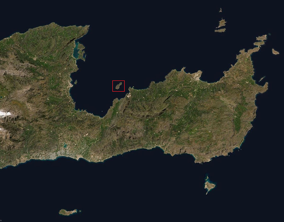 Location of Pseira Island in East Crete (source: Esri Maps).