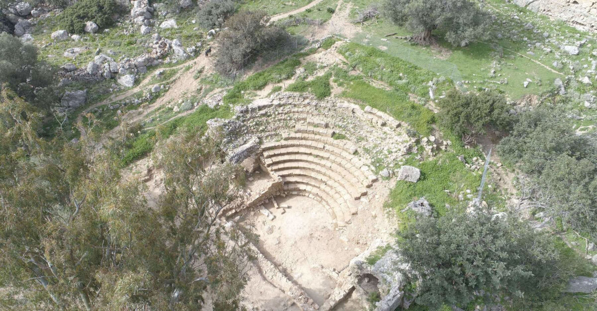 Ancient Odeon at the Lissos archaeological site. Image: MOCAS