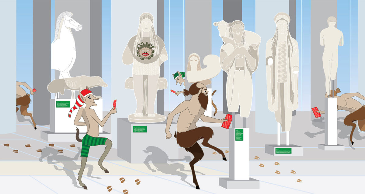 Family program Goblin …mix up at the Acropolis Museum.
