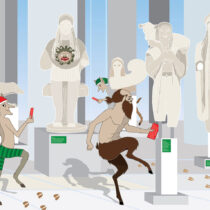 Festive mood at the Acropolis Museum