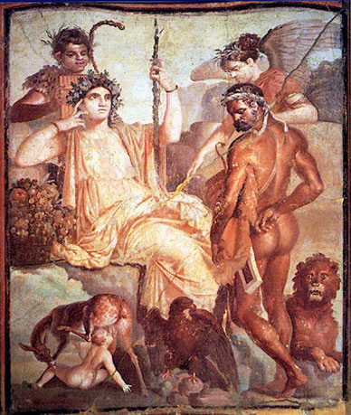 Fig. 5. Wall-painting from the Augusteum, the so-called ‘Basilica of Herculaneum’ (Naples, National Archaeological Museum).