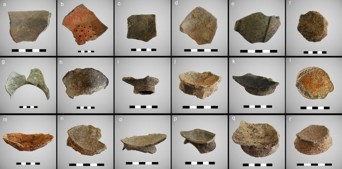 Examples of the analyzed pottery sherds (Image by Prof. YANG’s team)