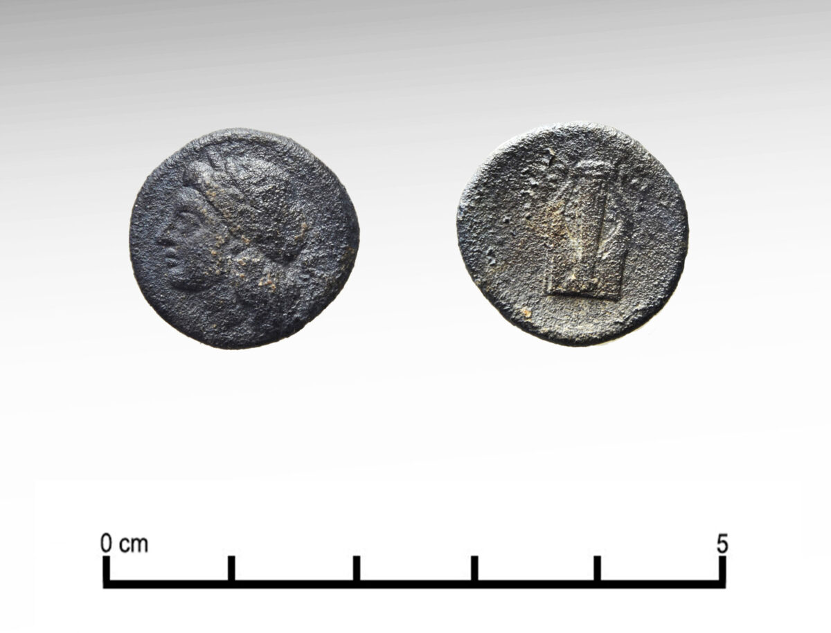 Fig. 26. Silver Kythnian coin of Hellenistic period.