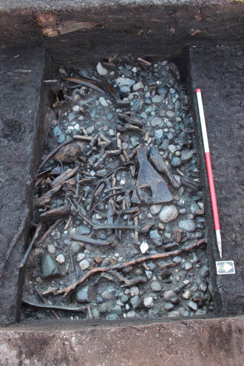 Artefacts on the lake bed.