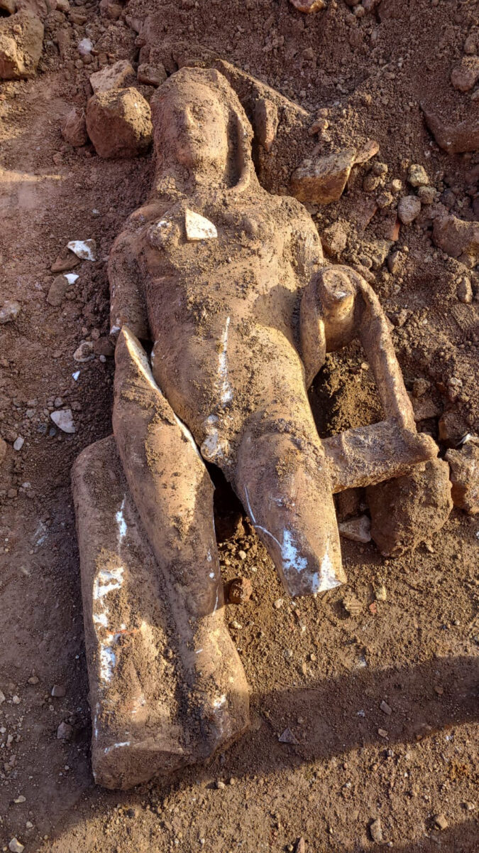 The statue found on Appia Antica. Image: Parco Archeologico dell'Appia Antica