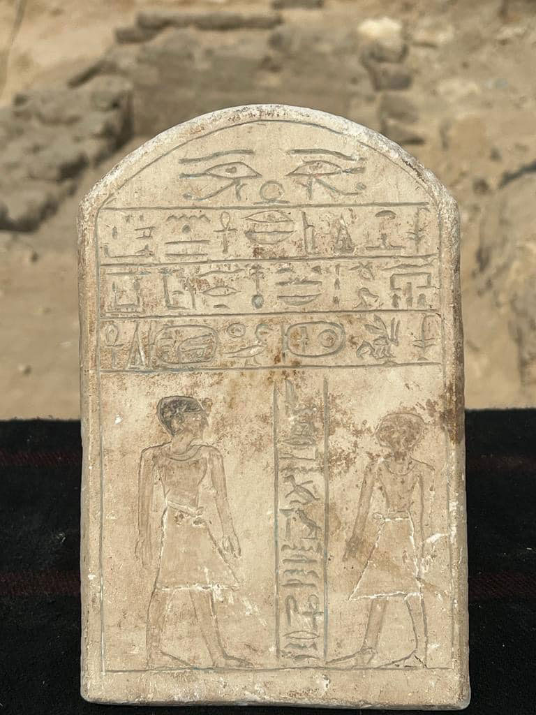 Stele found in Dra Abu El Naga (January 2023). Source MoTA Egypt.