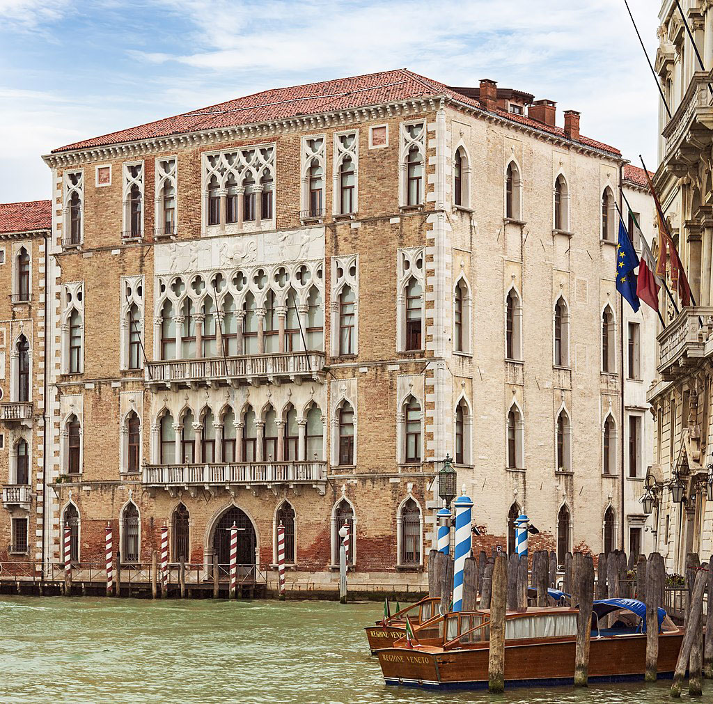 Ca' Foscari Venice - facade on the Grand Canal.