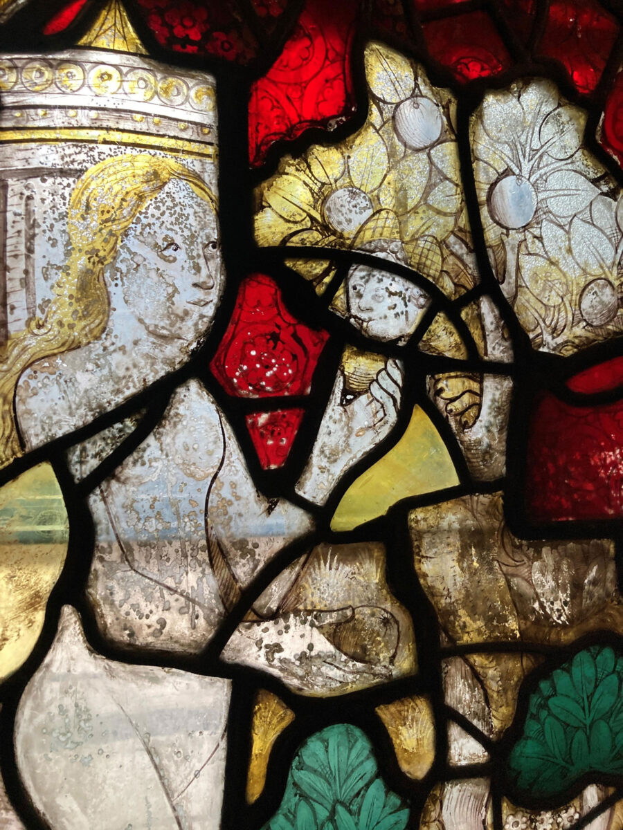Detail of Eve being tempted by the serpent. Photo courtesy: James Connell.