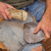 Early humans risked life-threatening flintknapping injuries