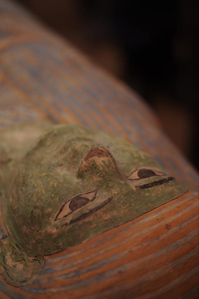 Coffin (detail) from Saqqara, 2023. Source: MoTA Egypt.