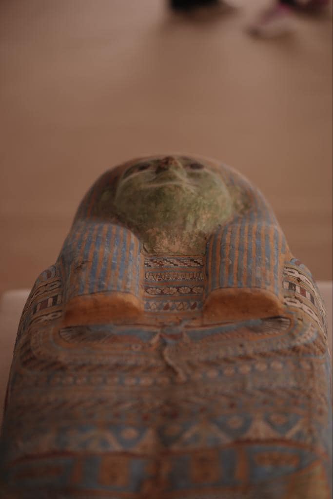 Head of coffin from Saqqara, 2023. Source: MoTA Egypt.
