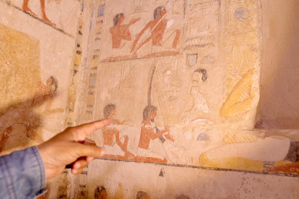 Tomb scene from Saqqara. Source: MoTA Egypt. 