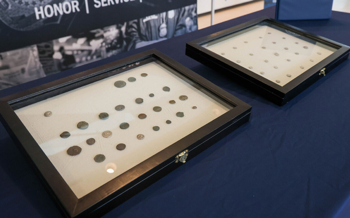 The artifacts included 51 ancient Greek coins that U.S. Customs and Border Protection (CBP) intercepted via four separate examinations of merchandise entering the United States.