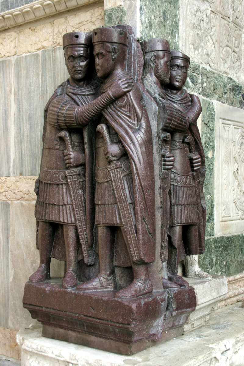 Portrait of the Four Tetrarchs. Wikimedia Commons. Author: Nino Barbieri