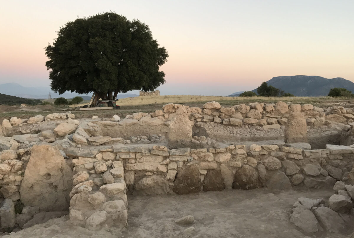 View of the Eastern Boeotia Archaeological Project excavations. 