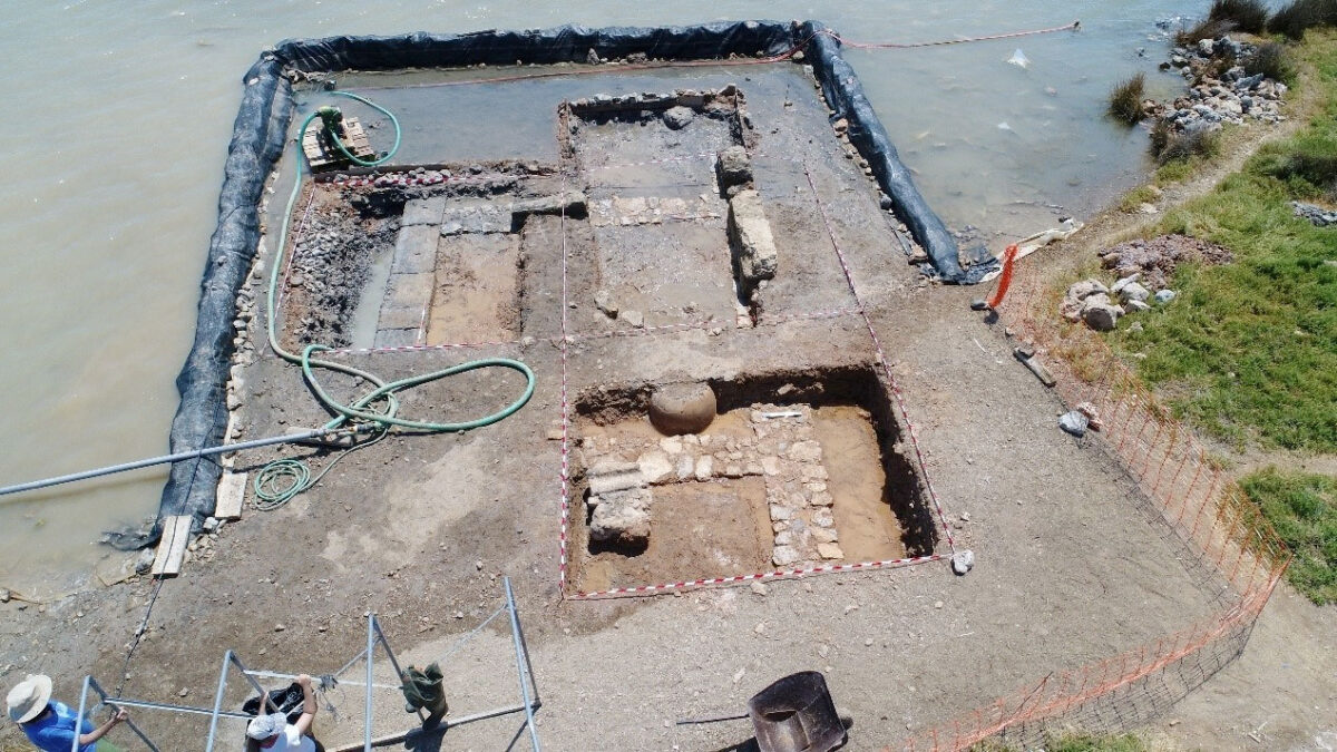 Ampelaki, Salamis. View of part of the Stoa during the excavations of 2022. Credit: Ministry of Culture and Sports.